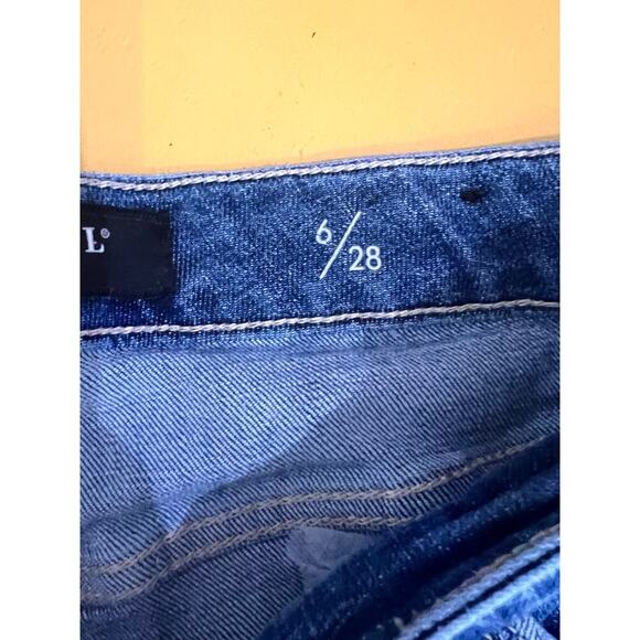 Liverpool The Ankle Skinny High Rise Distressed Denim Blue Jeans Size 6/28 - Picture 6 of 9